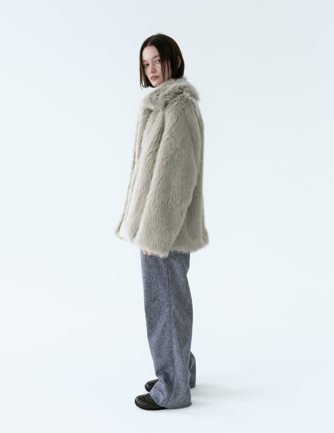 (당일발송/택O) 휘 포그 퍼자켓 판매합니다. 상품이미지3