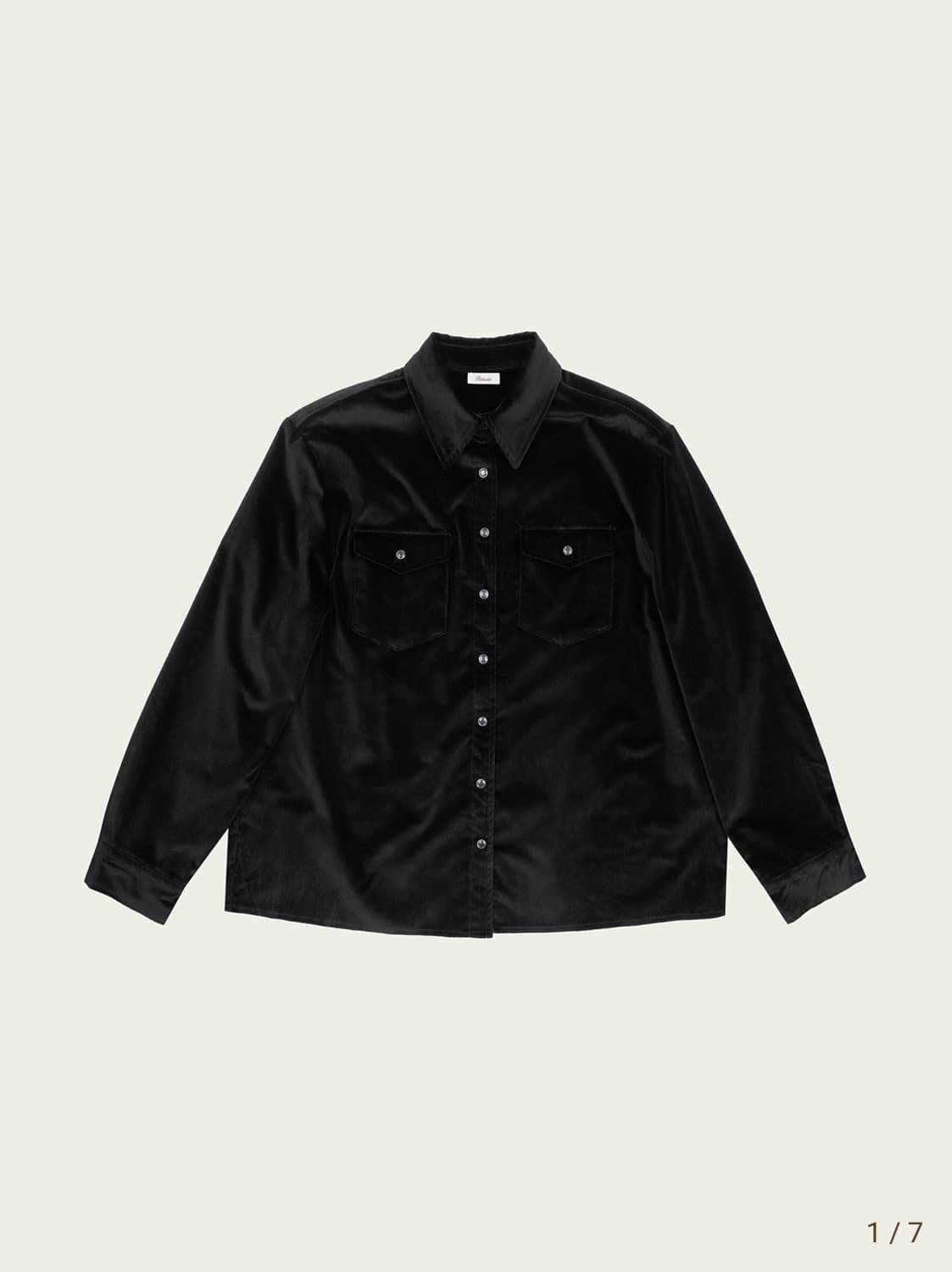 리본빛 Boni Velvet Shirt 보니 벨벳 셔츠 상품이미지2