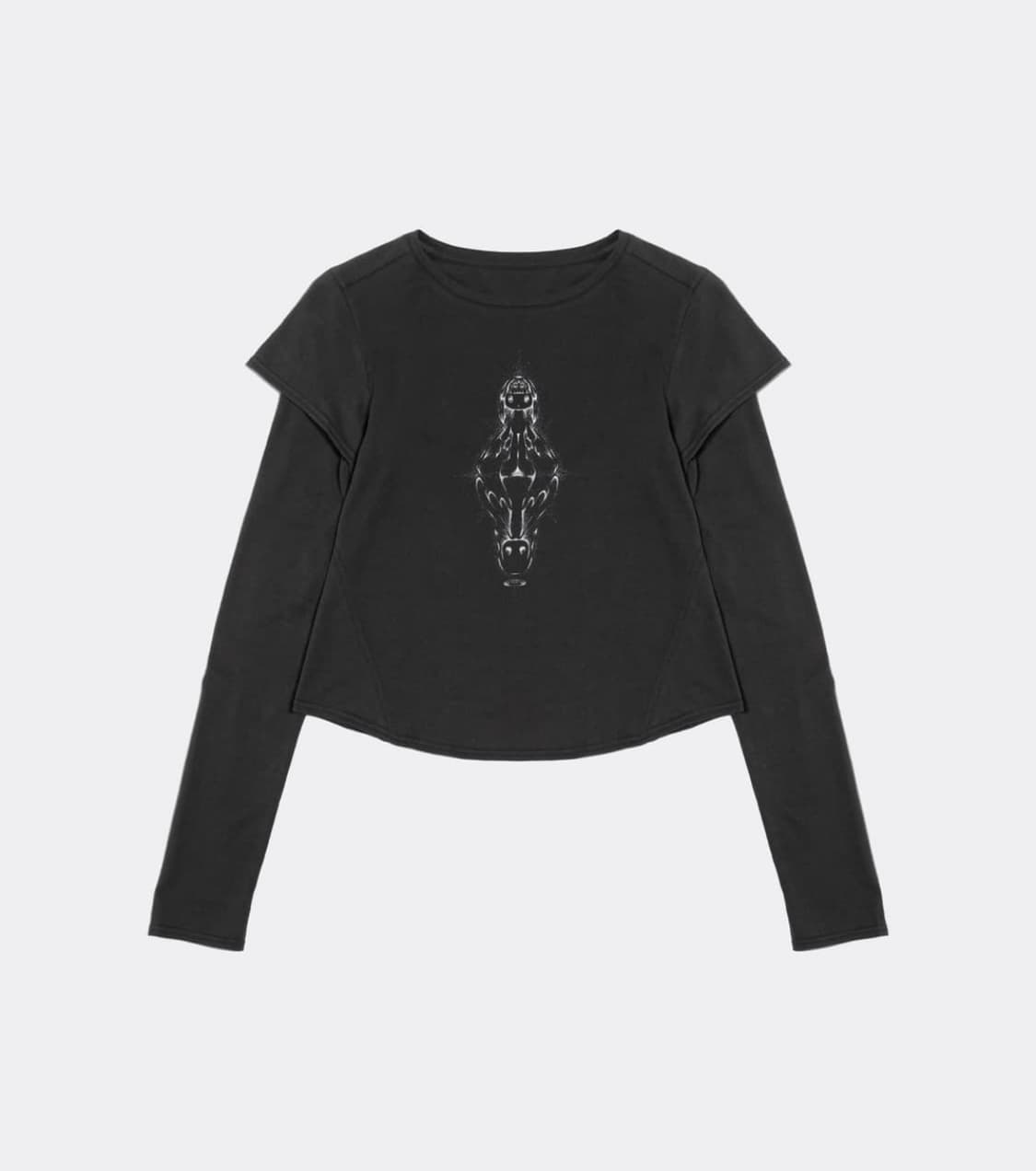 스마트어반유즈풀 suu 코이세이오 레이어드 롱슬리브 차콜 상품이미지1