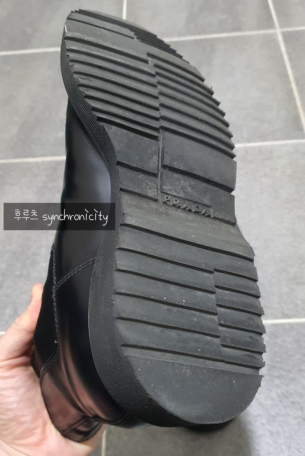 프라다 첼시 부츠 7.5 블랙 상품이미지8