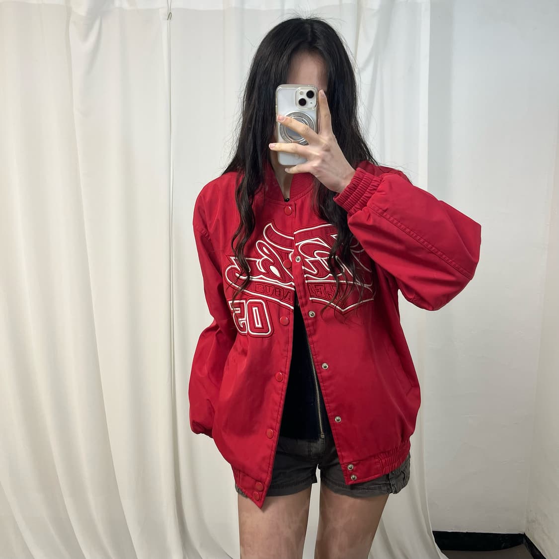FUBU Red Varsity Jacket 상품이미지1