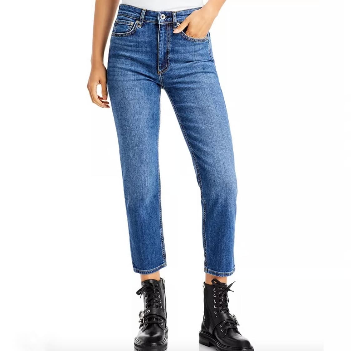 랙앤본 니나 숏티 시가렛 데님 진 (25) 상품이미지1