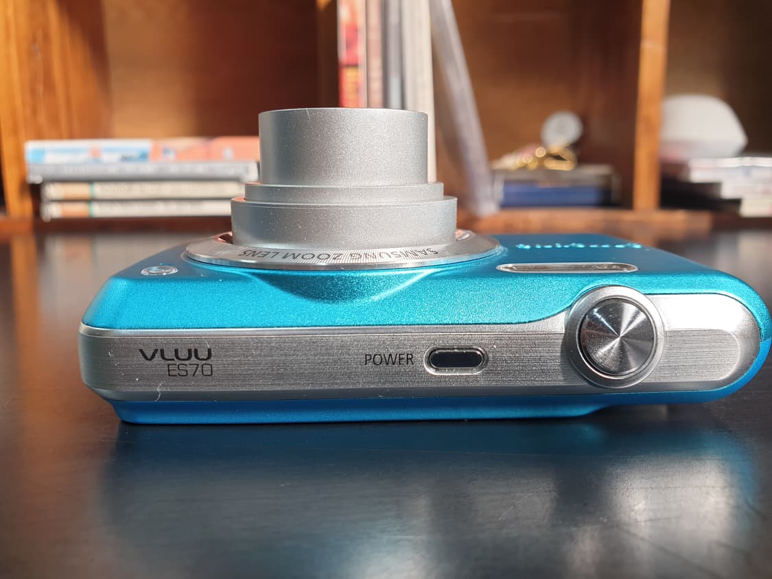 삼성 VLUU ES70 빈티지 디카 메탈릭 시안 블루색 상품이미지4
