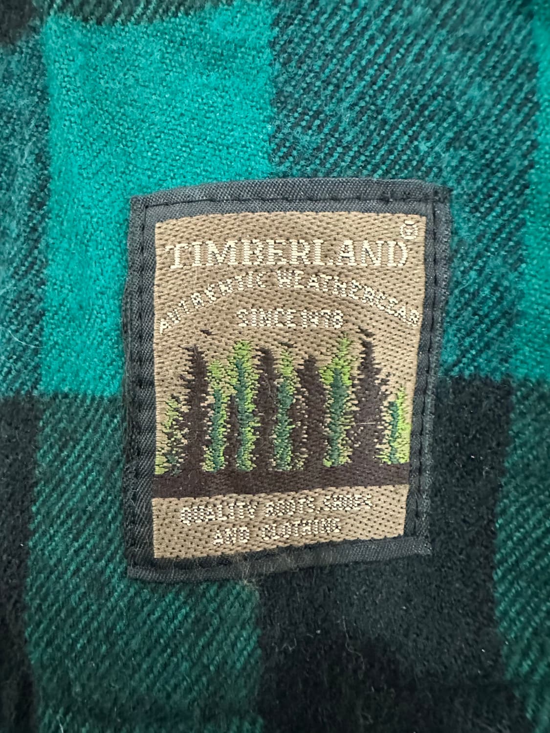 팀버랜드 플란넬 체크 누빔 자켓 상품이미지5