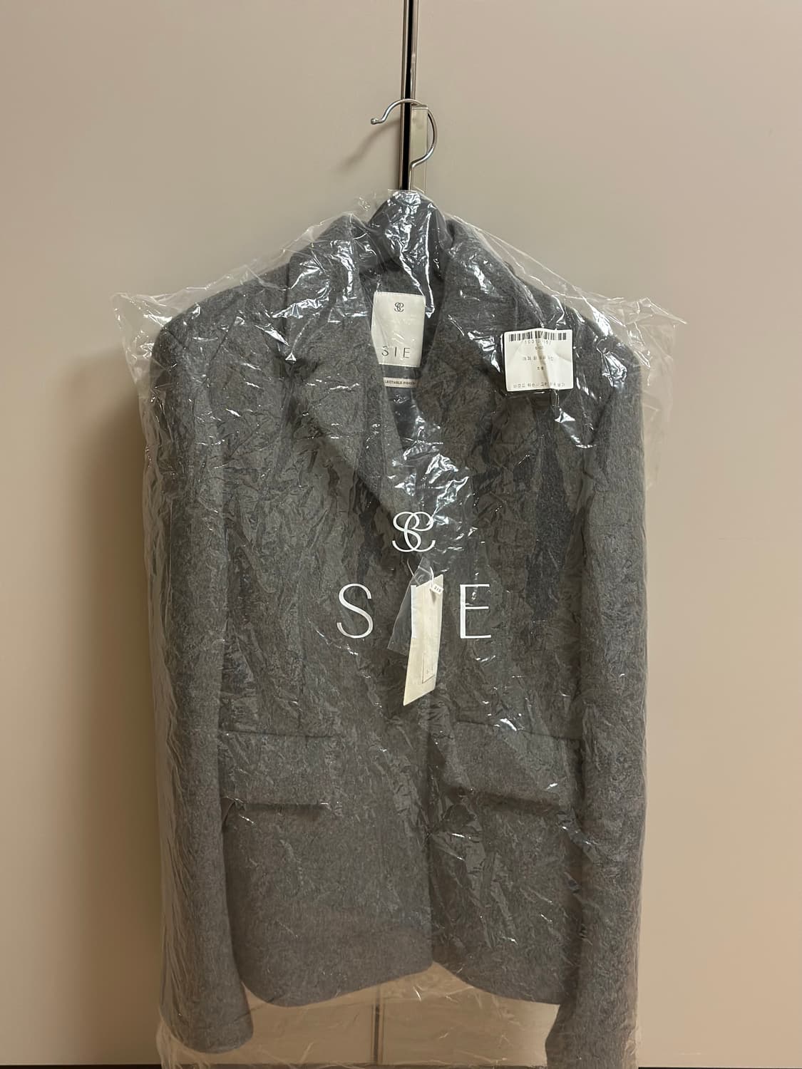 시에 Sie 에페 울 싱글 재킷 차콜 상품이미지6