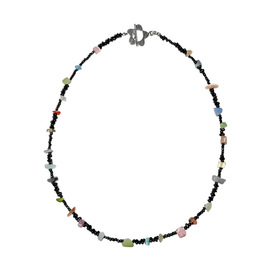 color black pebble necklace 상품이미지1