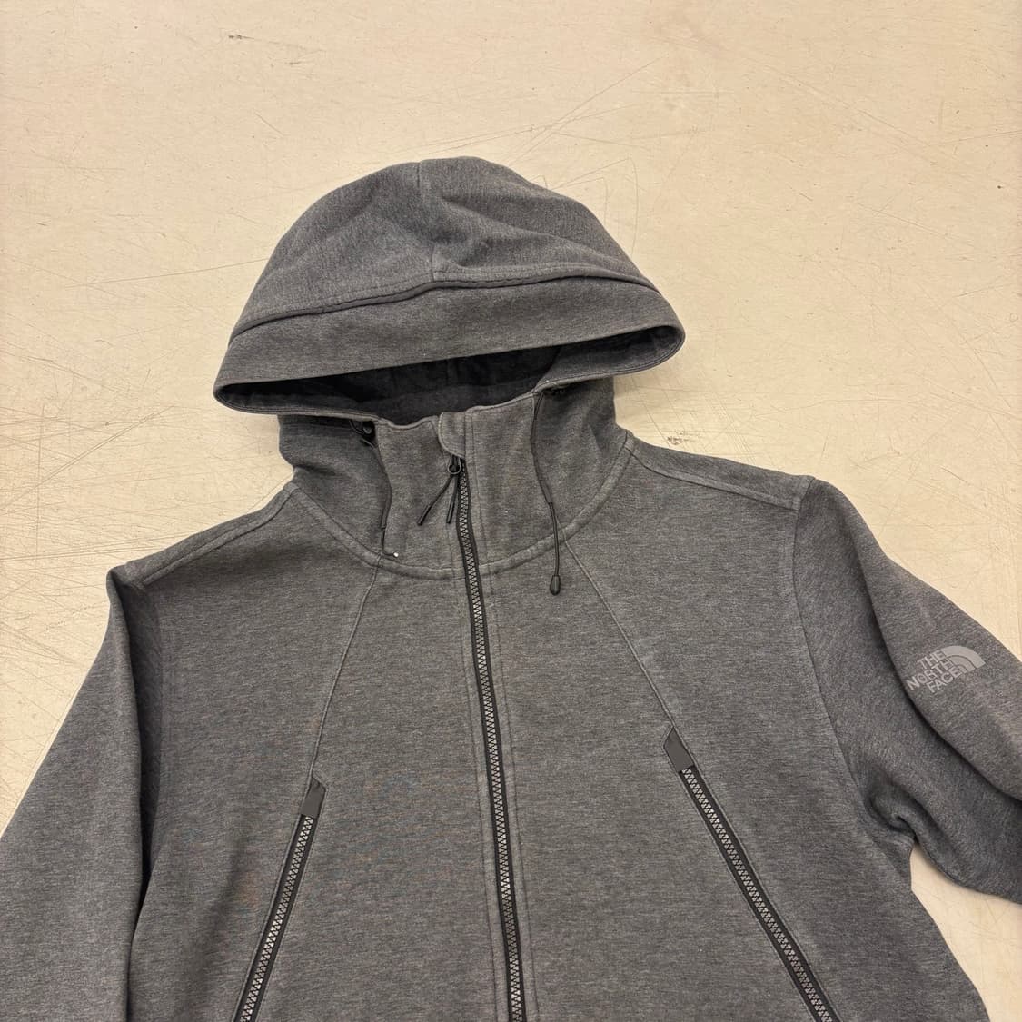 노스페이스 화이트 라벨 암로고 후드 집업 상품이미지2