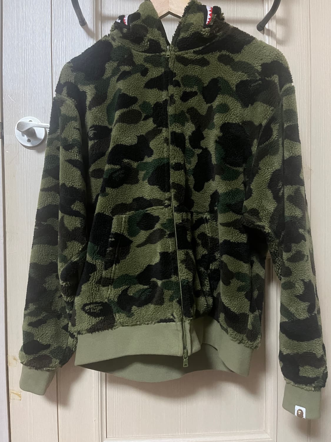베이프 1ST CAMO 2ND SHARK BOA HOODIE  상품이미지4