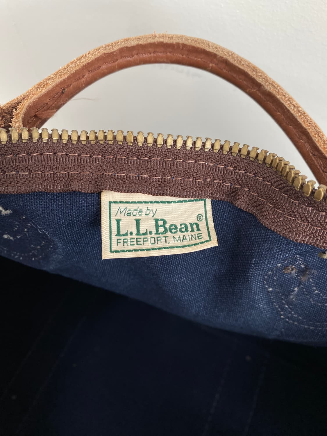 80's 엘엘빈 캔버스 레더 더플백 상품이미지8