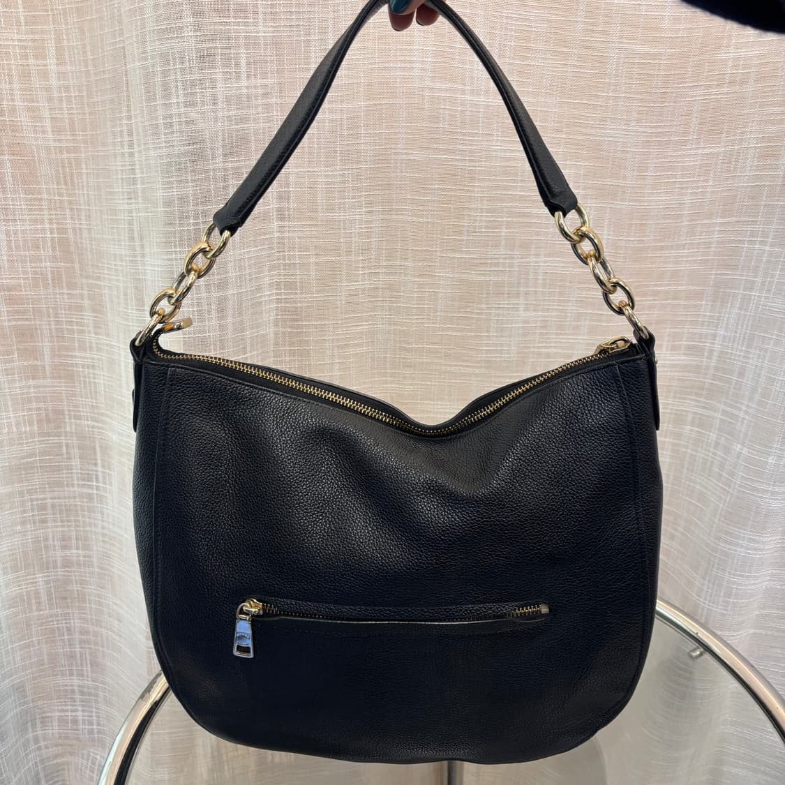 정품 코치 가죽 호보 숄더백     상품이미지5