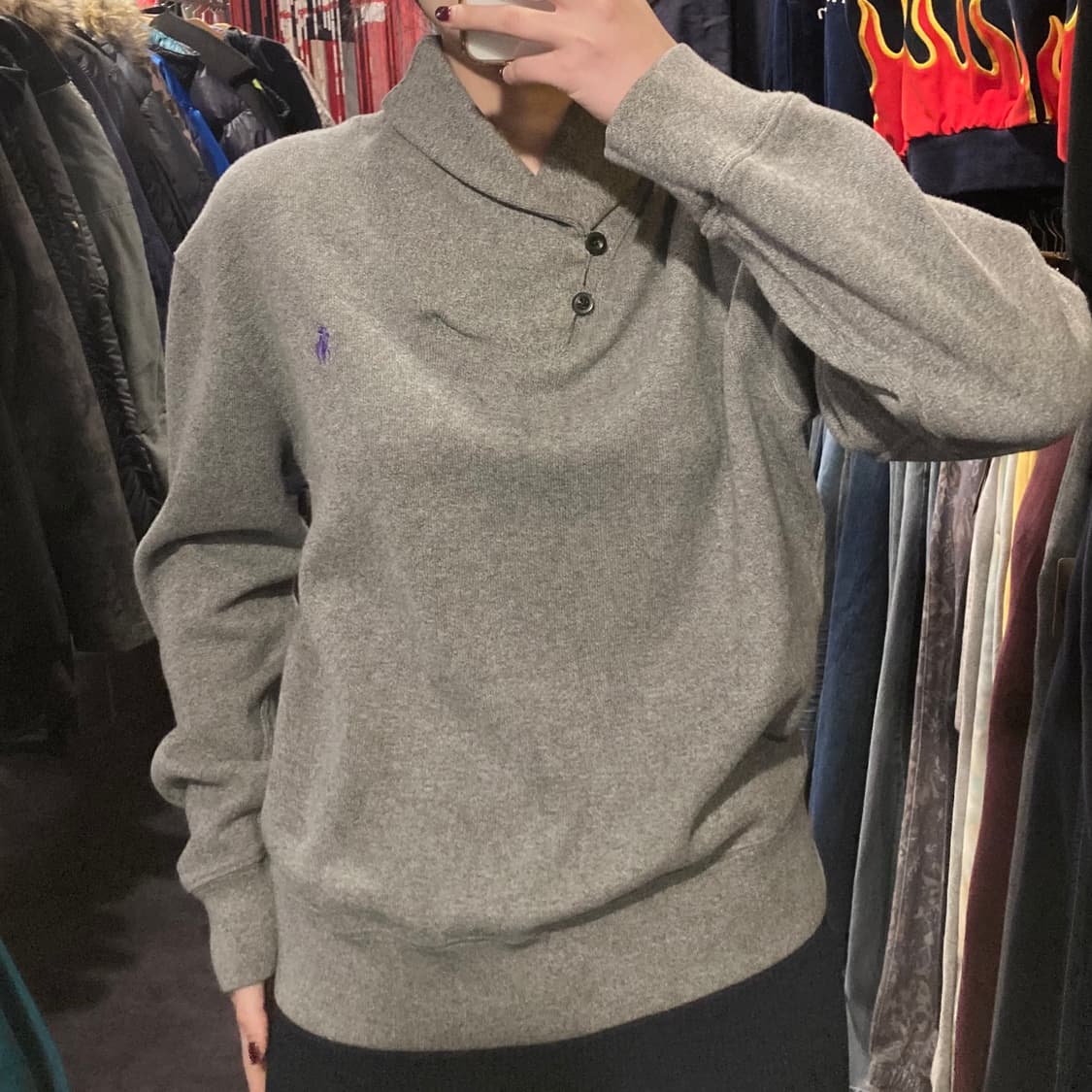 [IM] 폴로 랄프로렌 숄카라 니트 그레이 상품이미지3