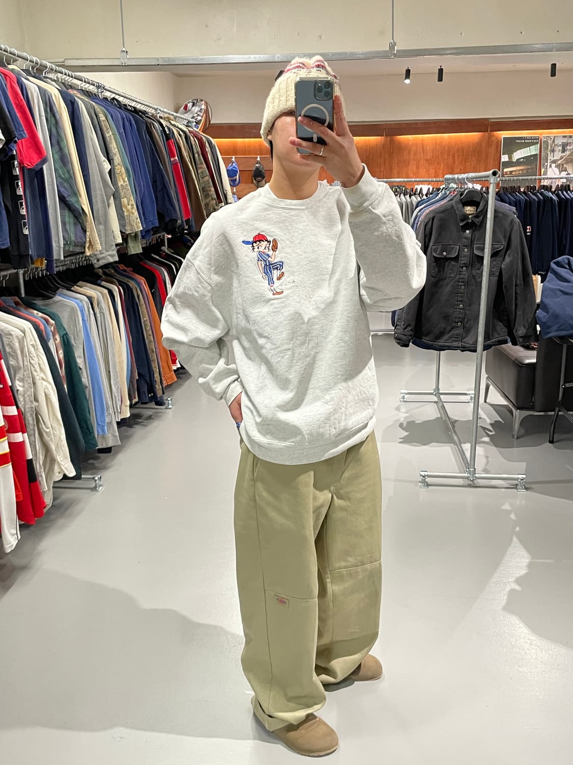 90s USA 베티붑 맨투맨 티셔츠 상품이미지2