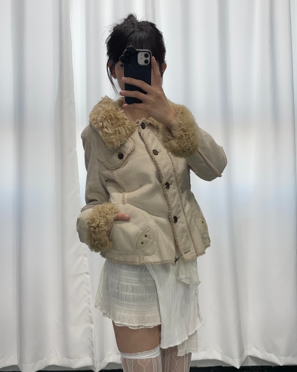 🎸화이트 쉐르파 자켓🎸 상품이미지4