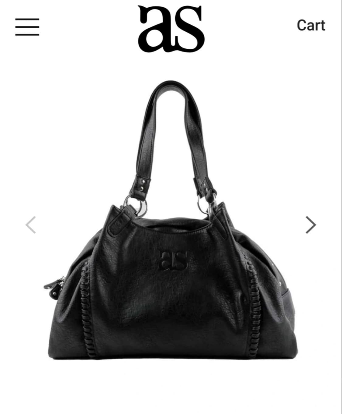 애즈온 보니타 빅백 블랙 상품이미지1