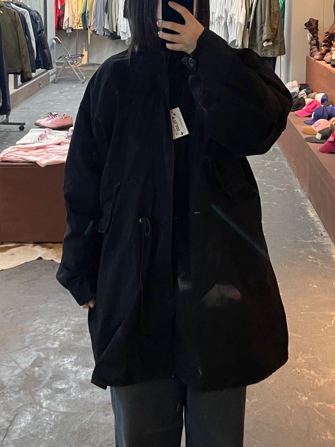 라퍼지스토어 블랙 피쉬테일 파카 H1867 상품이미지1