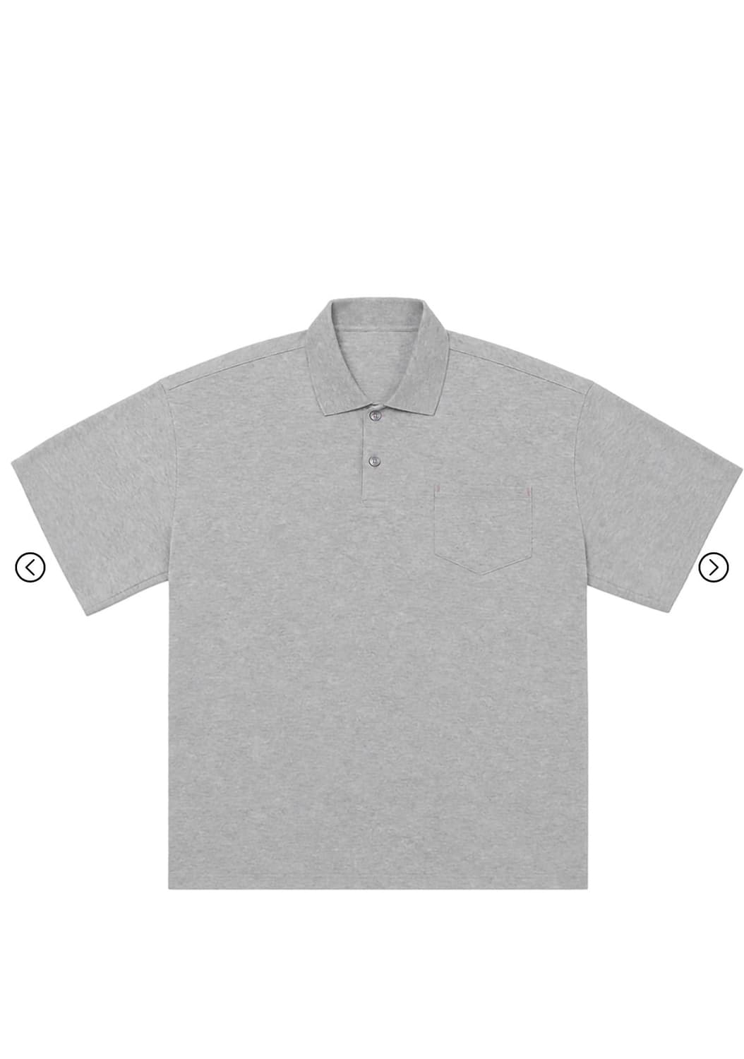 Kamien BACK PLEATS POLO GRAY 새상품 상품이미지1