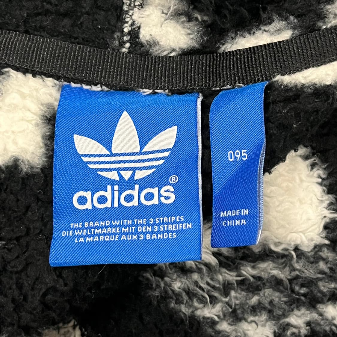 아디다스 백로고 패턴 후리스 후드집업 95 상품이미지5