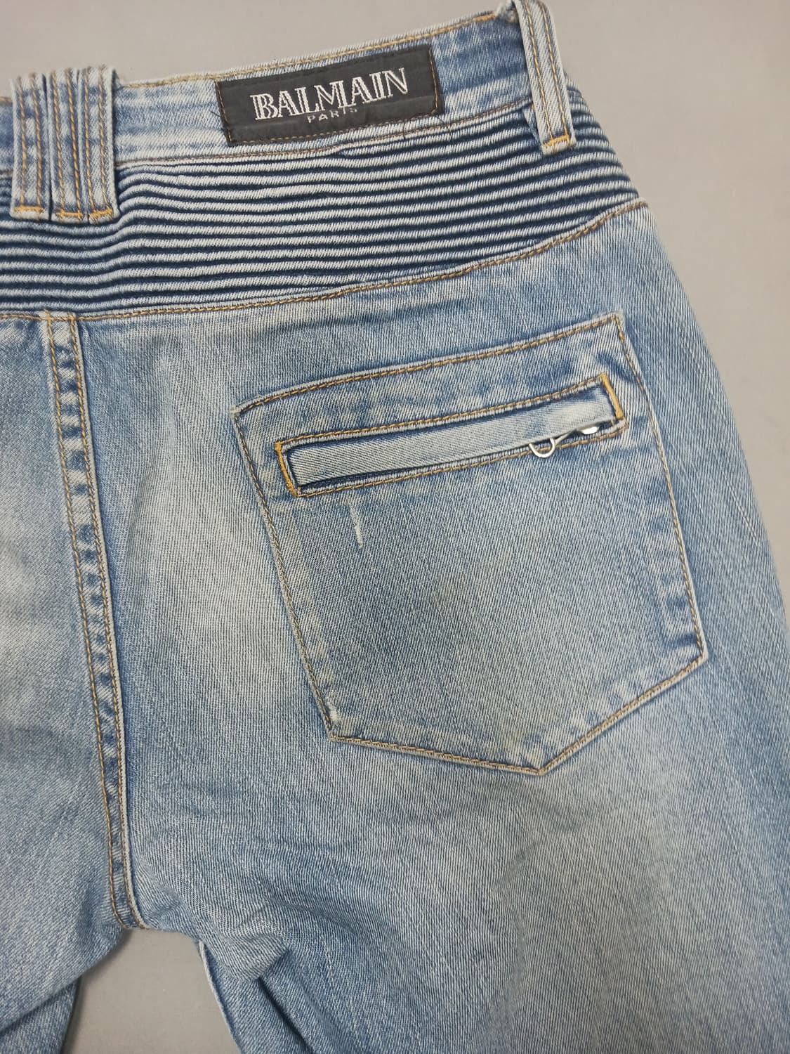 [31] 발망 연청 스크래치 바이커진 청바지 상품이미지10