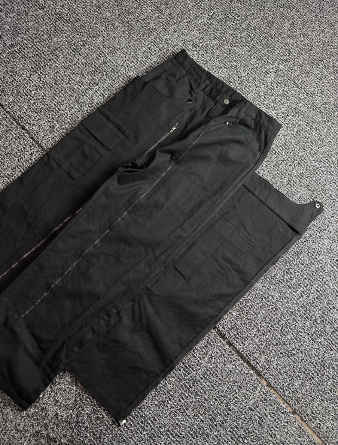 빈티지 아카이브 디테일 패널 카고 팬츠 블랙 4167 상품이미지3