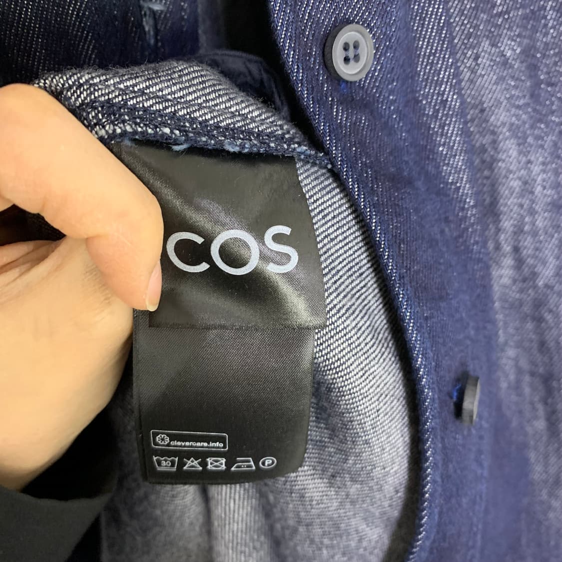 COS 코스 데님 반팔 셔츠 원피스 빈티지 청남방 32 상품이미지5