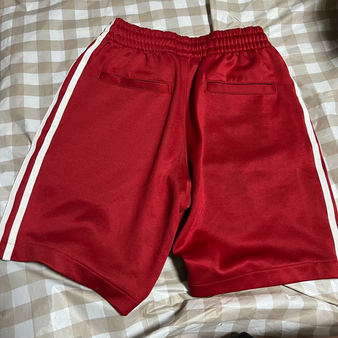 아디다스 트레포일 반바지 레드 S 삼선 숏츠 트레이닝복 상품이미지3