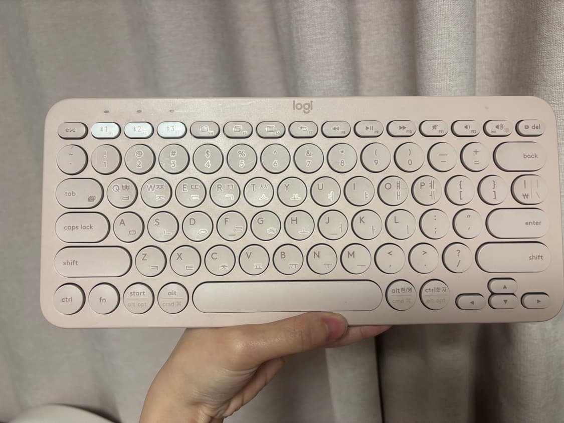 로지텍 k380 블루투스 키보드 핑크 상품이미지2