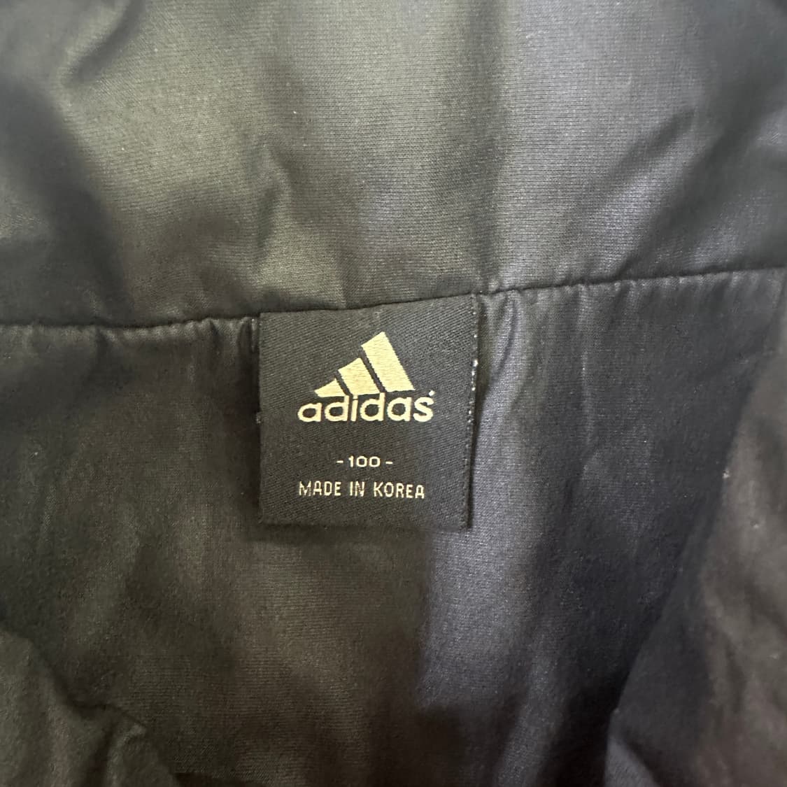 100 아디다스 금색 로고 바람막이 자켓 0423D 상품이미지2