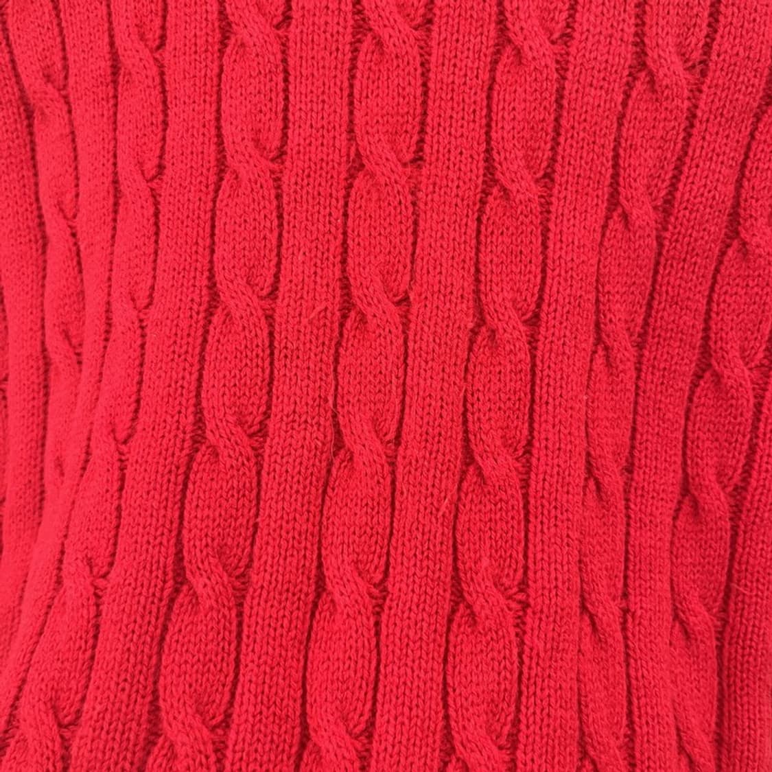 앤더슨벨 빈티지 캐주얼 딥레드 꽈배기 케이블 니트 M C10956 상품이미지7