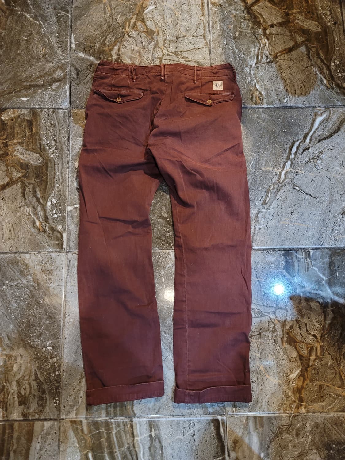 더블알엘 버건디 치노팬츠  상품이미지2