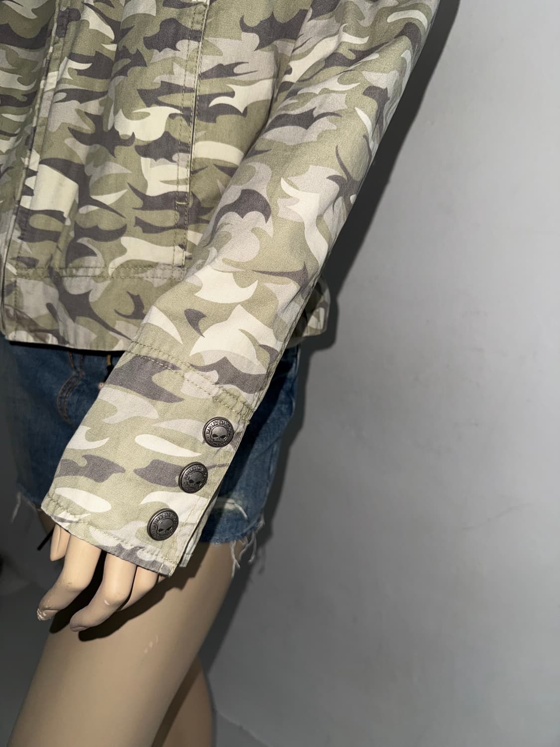 할리 데이비슨 카모 레이어드 투웨이 후드 자켓 상품이미지6