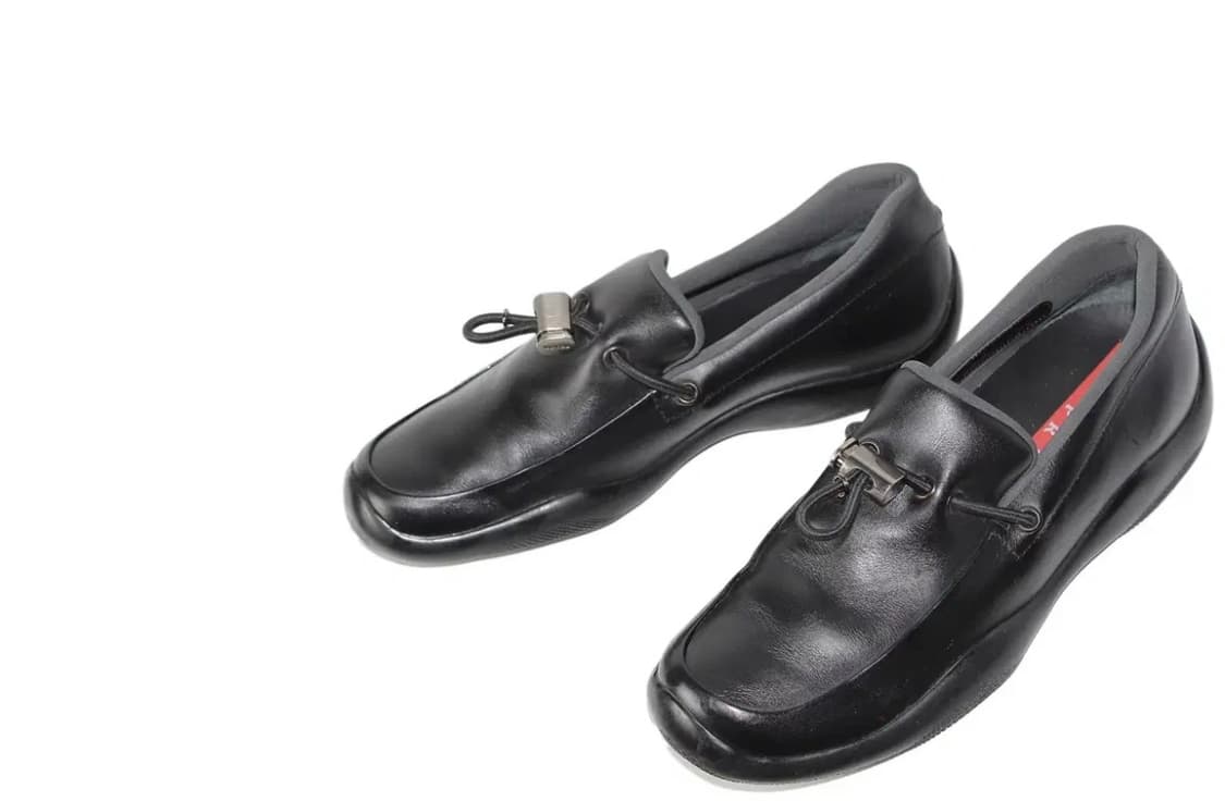 2000s Prada Sport 프라다 스포츠 나파 레더 토글 로퍼 상품이미지2