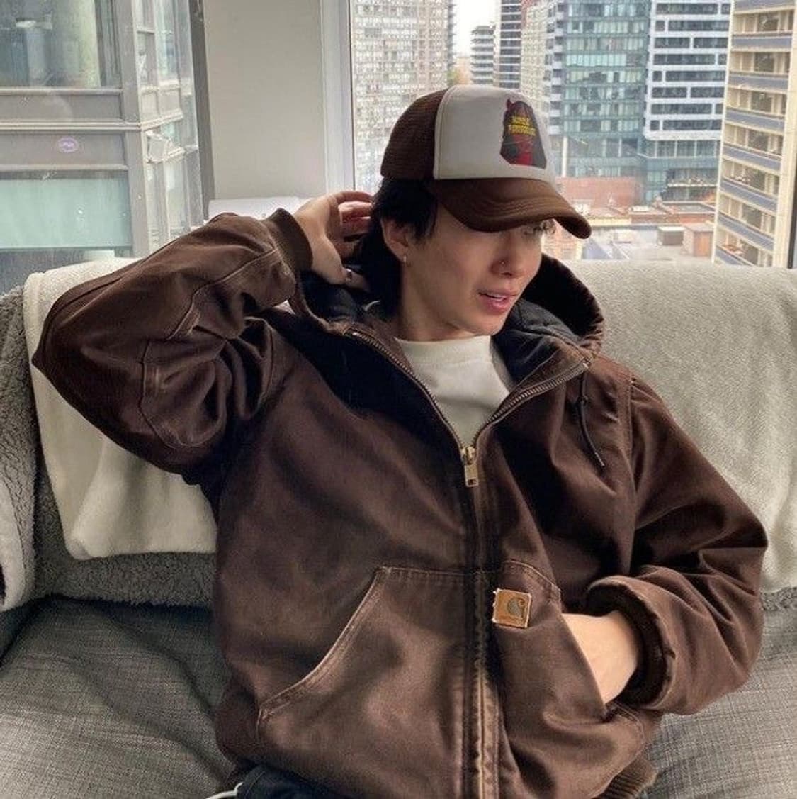 OG 칼하트 J130 액티브 자켓 칼하트 DKB 상품이미지3