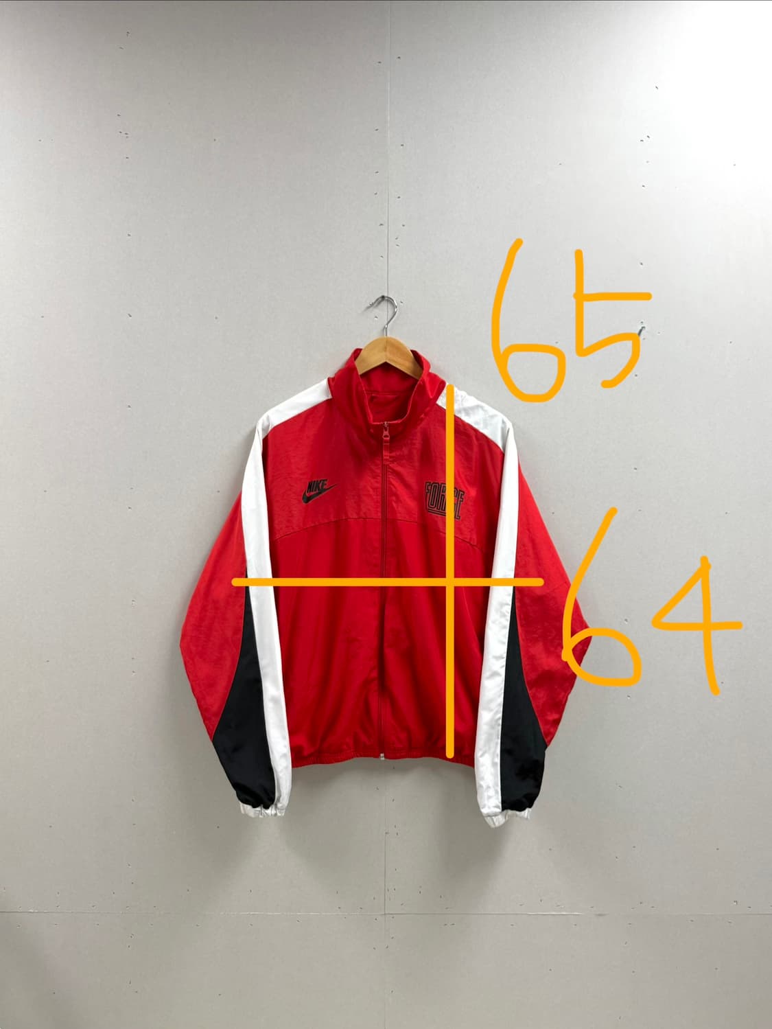 남성 95-100 / 나이키 스타팅 바람막이 레드 상품이미지2