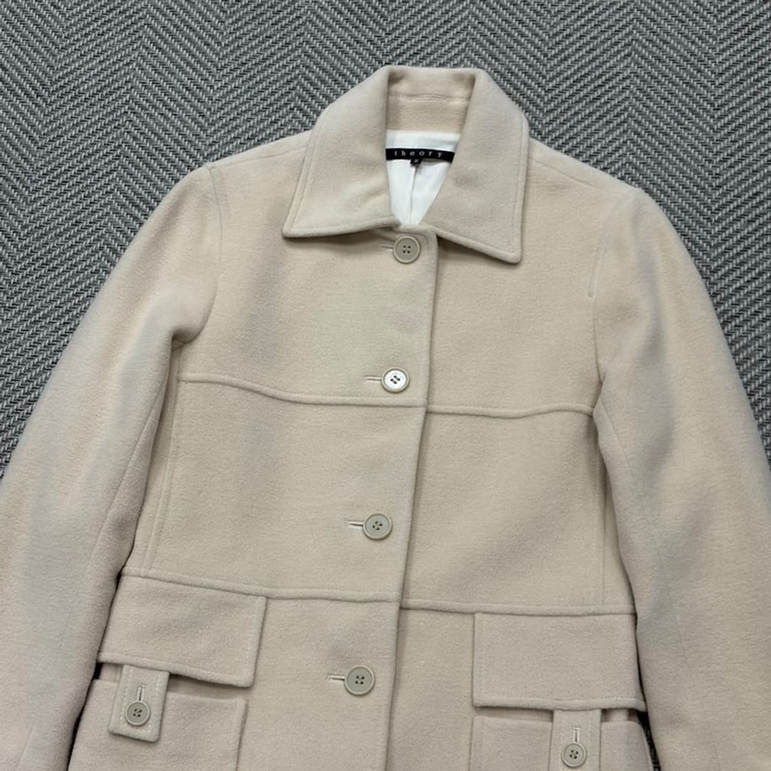 띠어리 울 캐시미어 싱글코트 v1977 상품이미지3