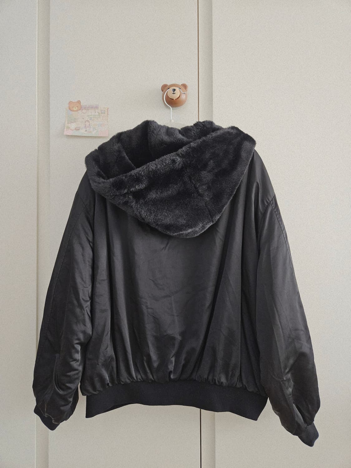 리버시블 퍼 후드집업 점퍼 상품이미지3