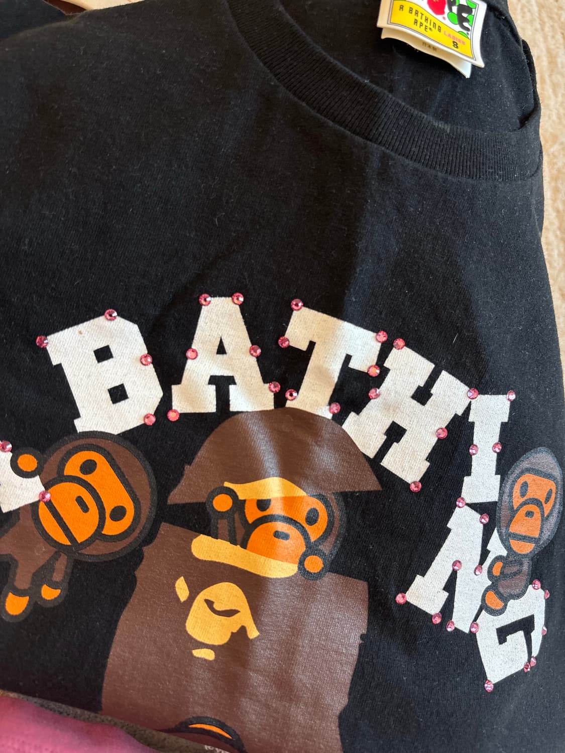 A BATHING APE 핑크반짝이 레어템 상품이미지3