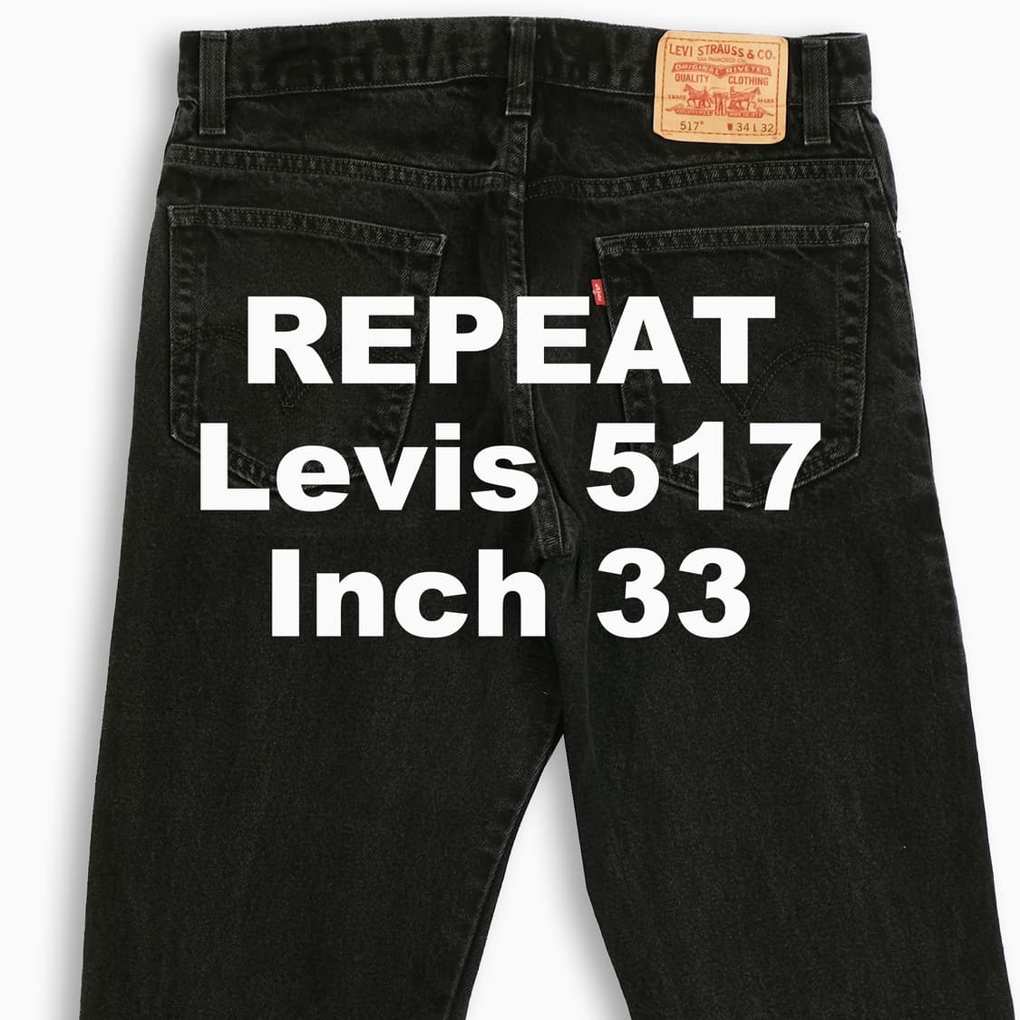 빈티지 리바이스 517 흑청 블랙진 33 인치 LV51734147 상품이미지1