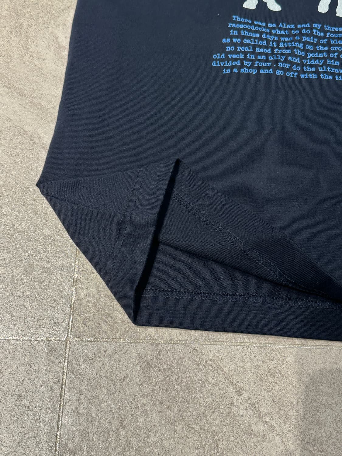 시계태엽오렌지 네이비 반팔 티셔츠 L 상품이미지5