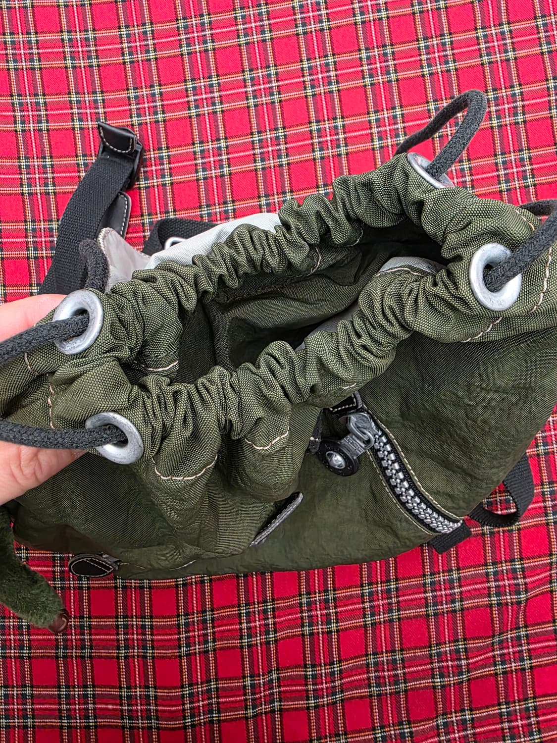 키플링 미니 백팩 카키 상품이미지5