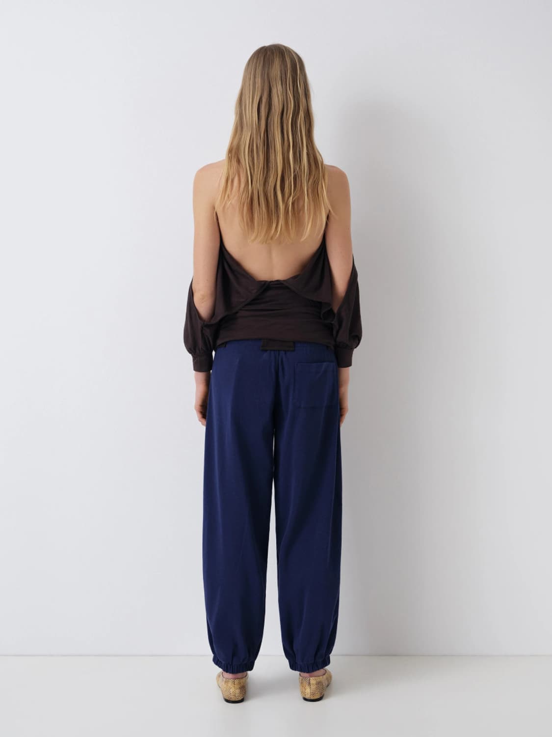 [XS,S]기마구아스 Emmanuelle 스웨트팬츠/네이비 브라운 상품이미지7