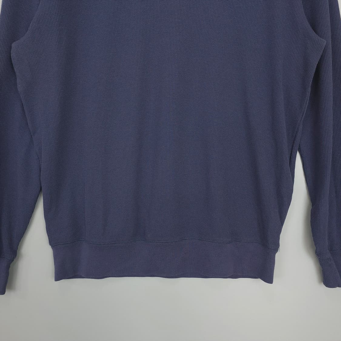 디젤 DIESEL 와플 조직 맨투맨 티셔츠 네이비 100 상품이미지3