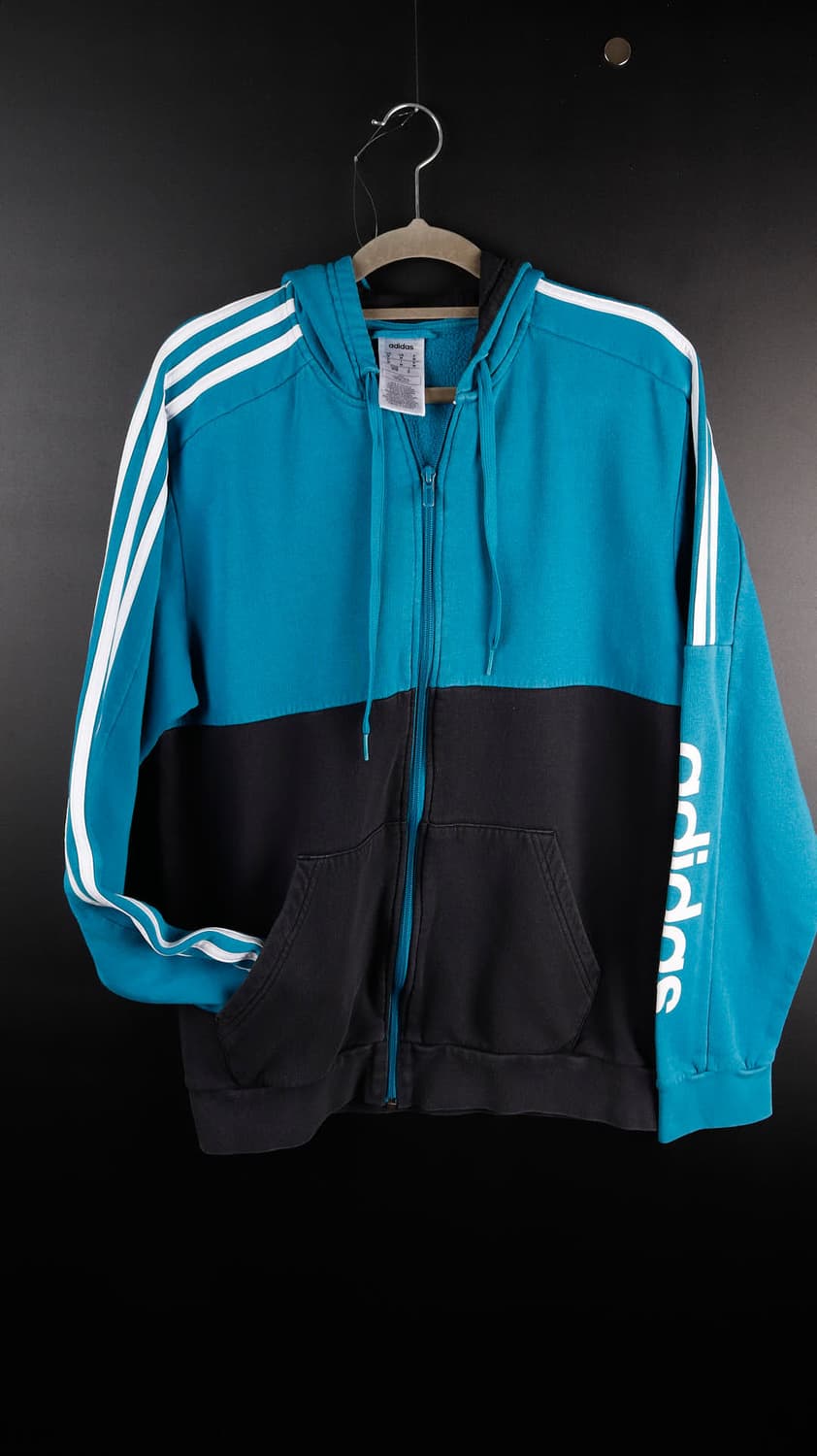 아디다스 블루블랙 스포츠 쟈켓 상품이미지3