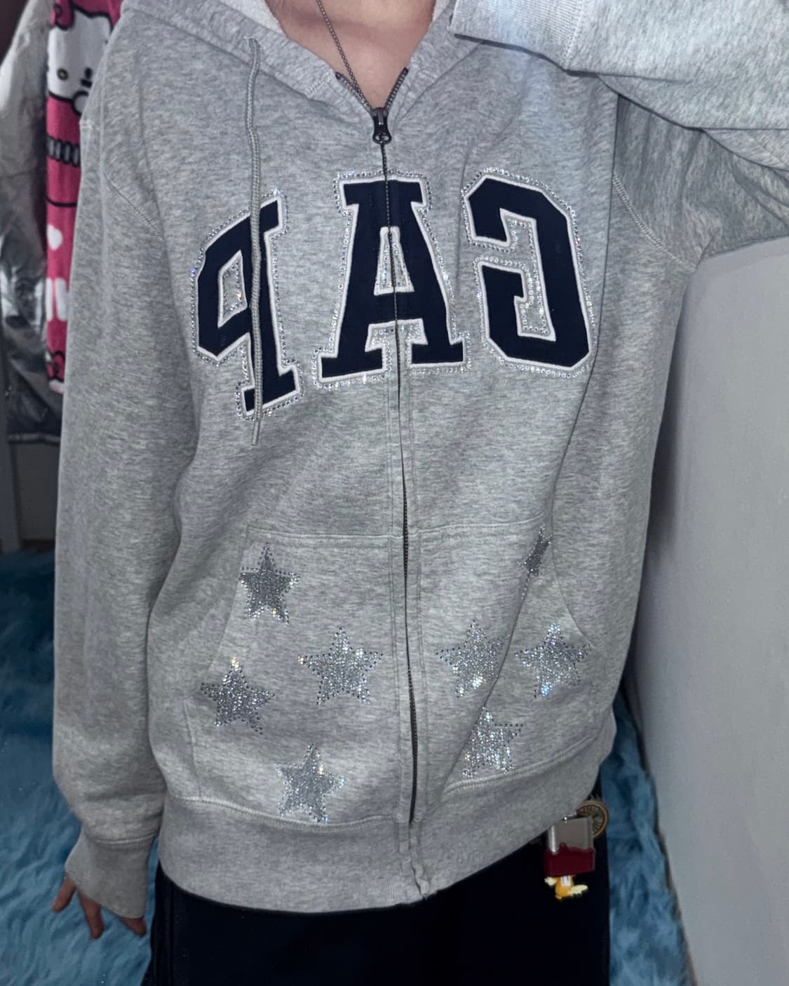 GAP 큐빅 커스텀 후드집업 상품이미지6