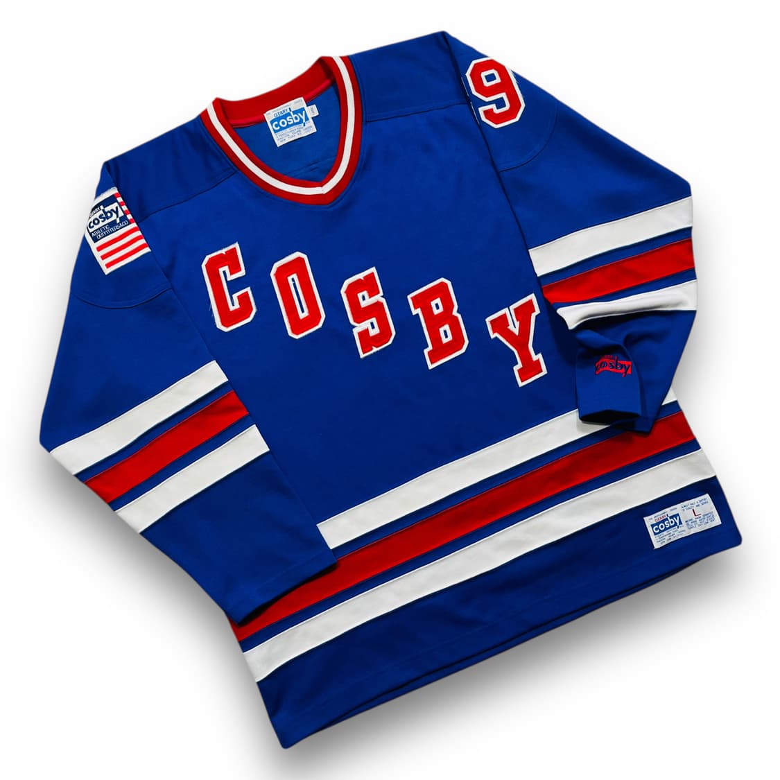 Gerry Cosby 39 넘버 아이스하키 블루 져지 상품이미지1