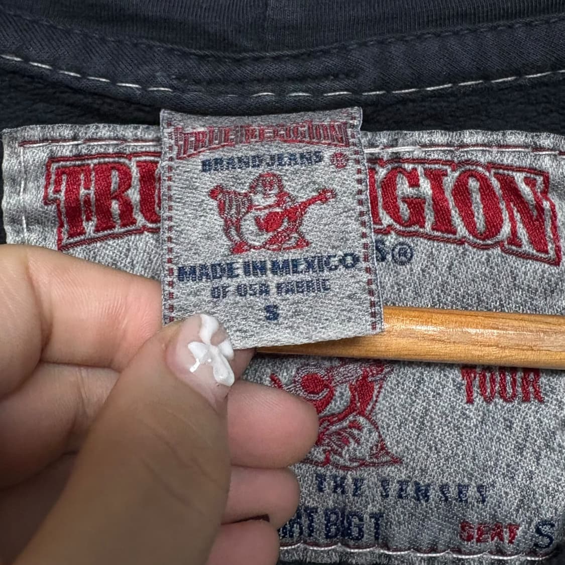 3805 트루릴리젼 빅로고 프린팅 후드집업 상품이미지4