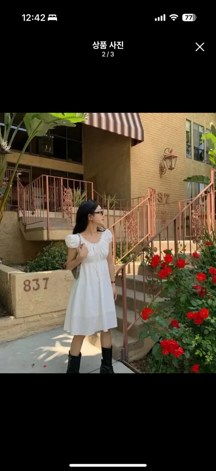 위드아웃썸머 피오니 원피스 택 달린 새상품 상품이미지2