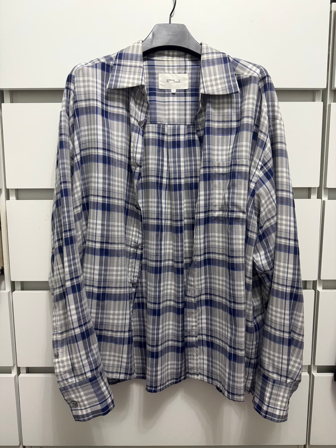 [2] rbu 오버사이즈 체크 셔츠 상품이미지1