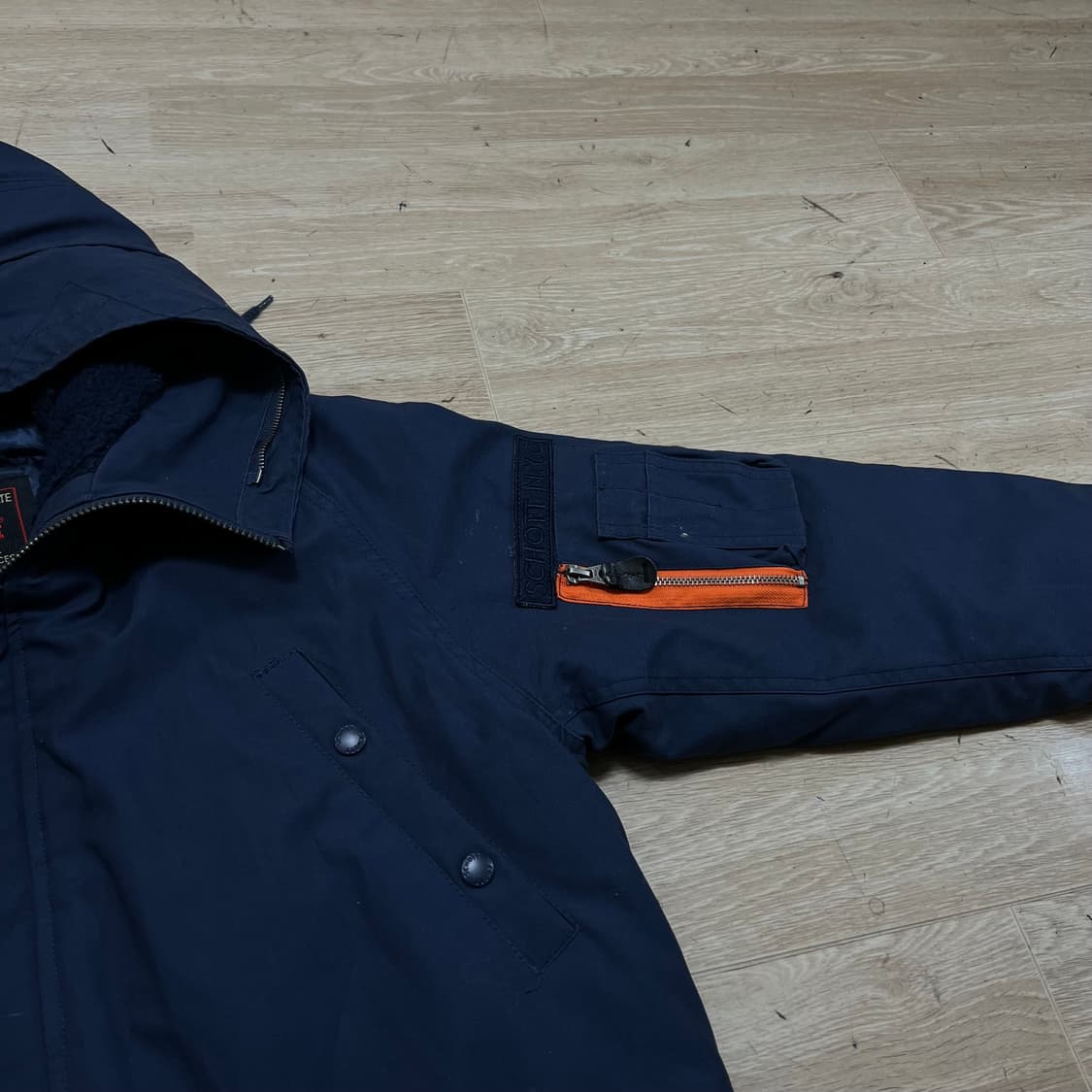 쇼트 USA 밀리터리 N3B 개파카 야상점퍼 [네이비] S/90 상품이미지6