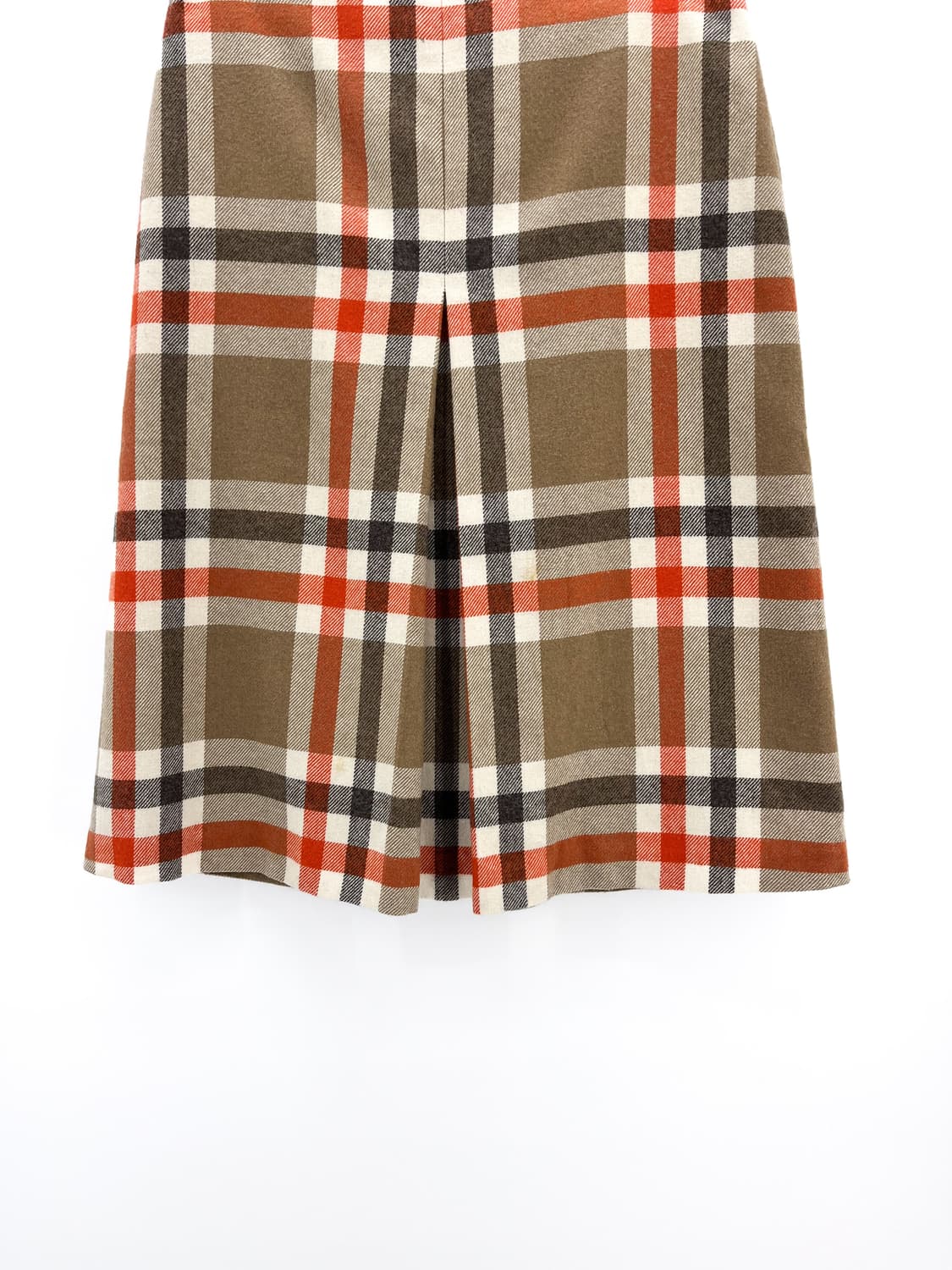 베네통 체크 미디 울 스커트 상품이미지3