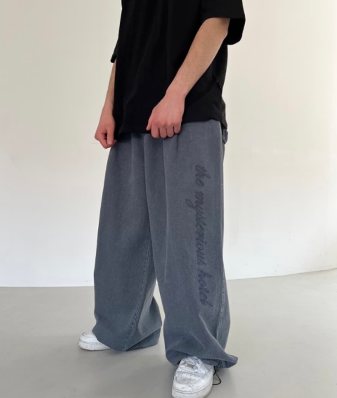 더미스테리어스호텔 옥스포드 워싱 팬츠 1사이즈 상품이미지1